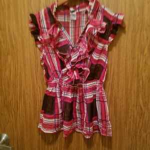 Plaid Sleeveless Top